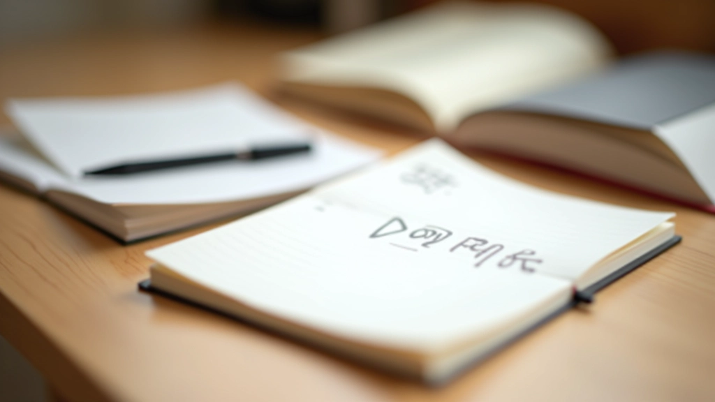 Tavolo di studio con libri di giapponese, quaderno e penna stilografica nera su superficie in legno chiaro